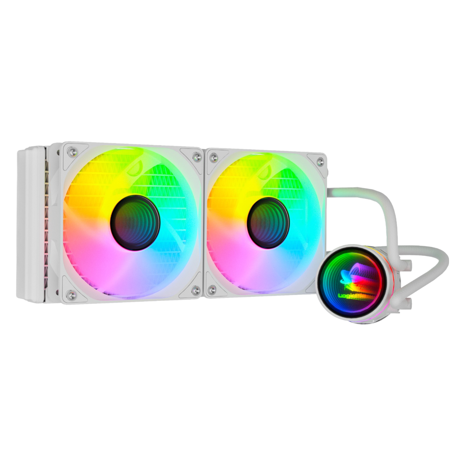 LP Gaming RGB Watercooler White 240mm 350W TDP