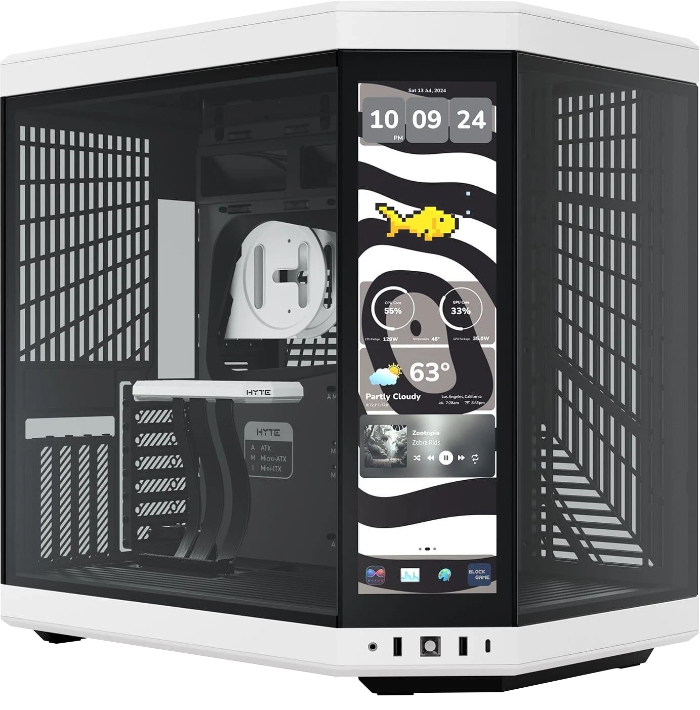 Gaming PC Ryzen 7 9800X3D + RTX 5070 TI | Black/White Edition